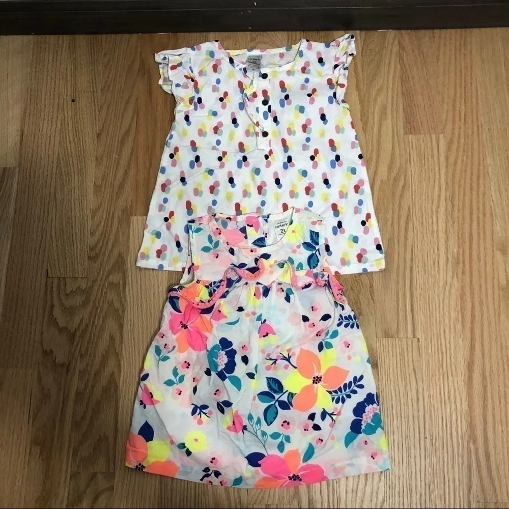 Carter’s Colorful Top Bundle 2 Pack Sz 2T